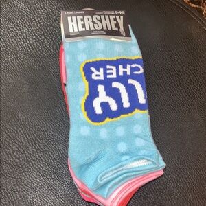 Blue and Pink Women's Socks